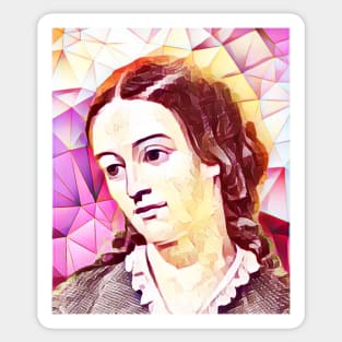 Margaret Fuller Pink Portrait | Margaret Fuller artwork 13 Sticker